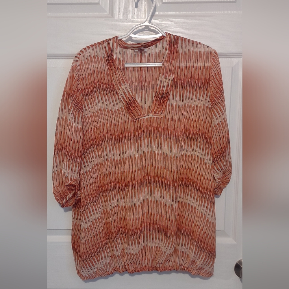 Worthington sheer blouse